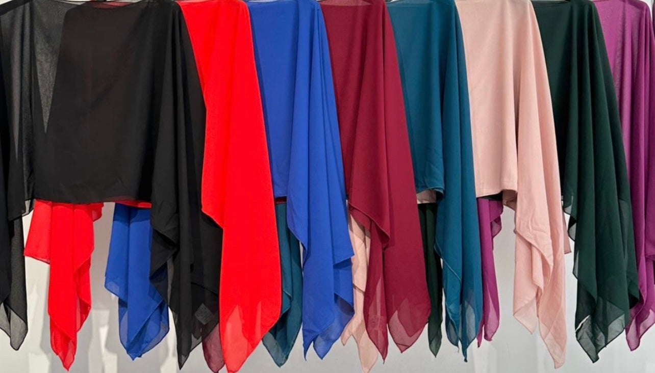 LOVE Chiffon Cape (New Collection 2023) Top Trend!